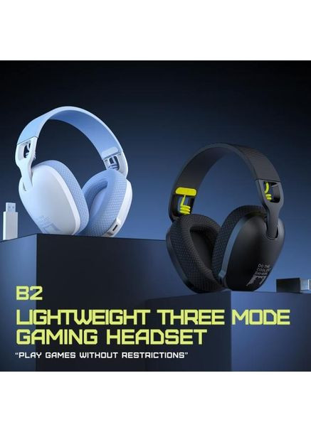 Беспроводные игровые Bluetooth-наушники B2 Геймерская гарнитура с микрофоном White Onikuma (356112225)