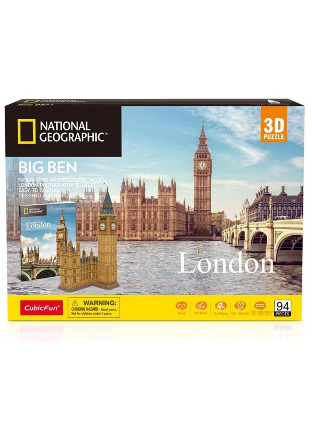 3D пазл CubicFun National Geographic Биг-Бен (DS0992h) Cubic Fun (331298231)