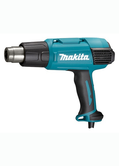 Строительный фен HG6531CK (2000Вт, 40 мм) термовоздуходувка с электронным регулятором температуры + 8 насадок (4572) Makita (295041810)