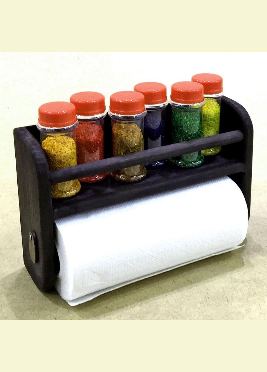 Держатель для бумажных полотенец из дерева Мелвил венге (ДКП-003712) No Brand (327844972)