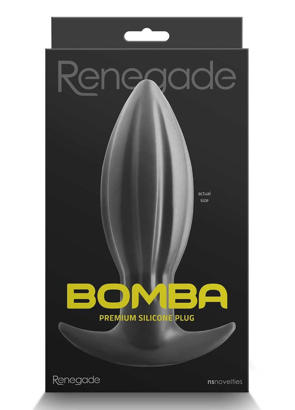 Анальна пробка RENEGADE BOMBA BLACK SMALL Ns Novelties (289783853)