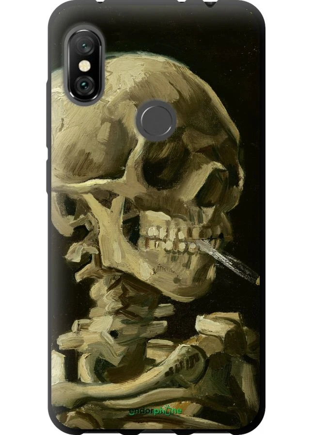 Чехол на Xiaomi Redmi Note 6 Pro Винсент Ван Гог. Череп "5544b-1551-70447" Endorphone (387718078)