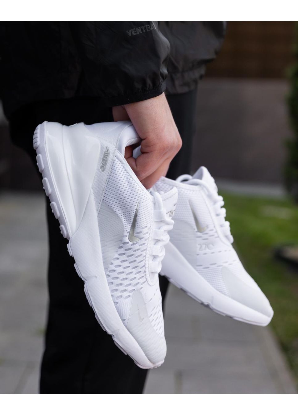 КРОСІВКИ ЖІНОЧІ NIKE AIR MAX 270 WHITE НАЙК АІР МАКС 270 No Brand білі демісезони (367168888)