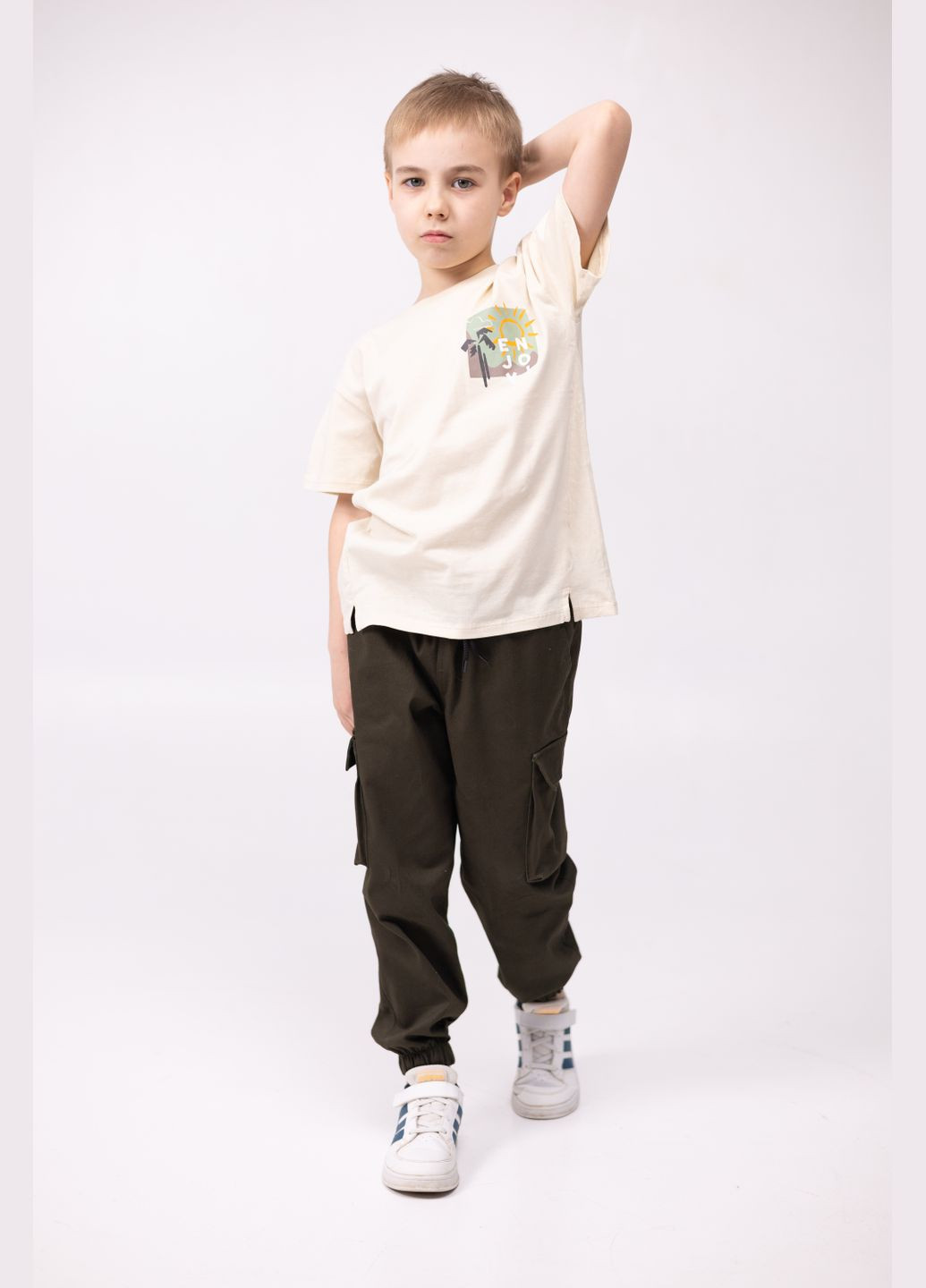 Хаки спортивные, повседневный демисезонные брюки джоггеры Polin Line