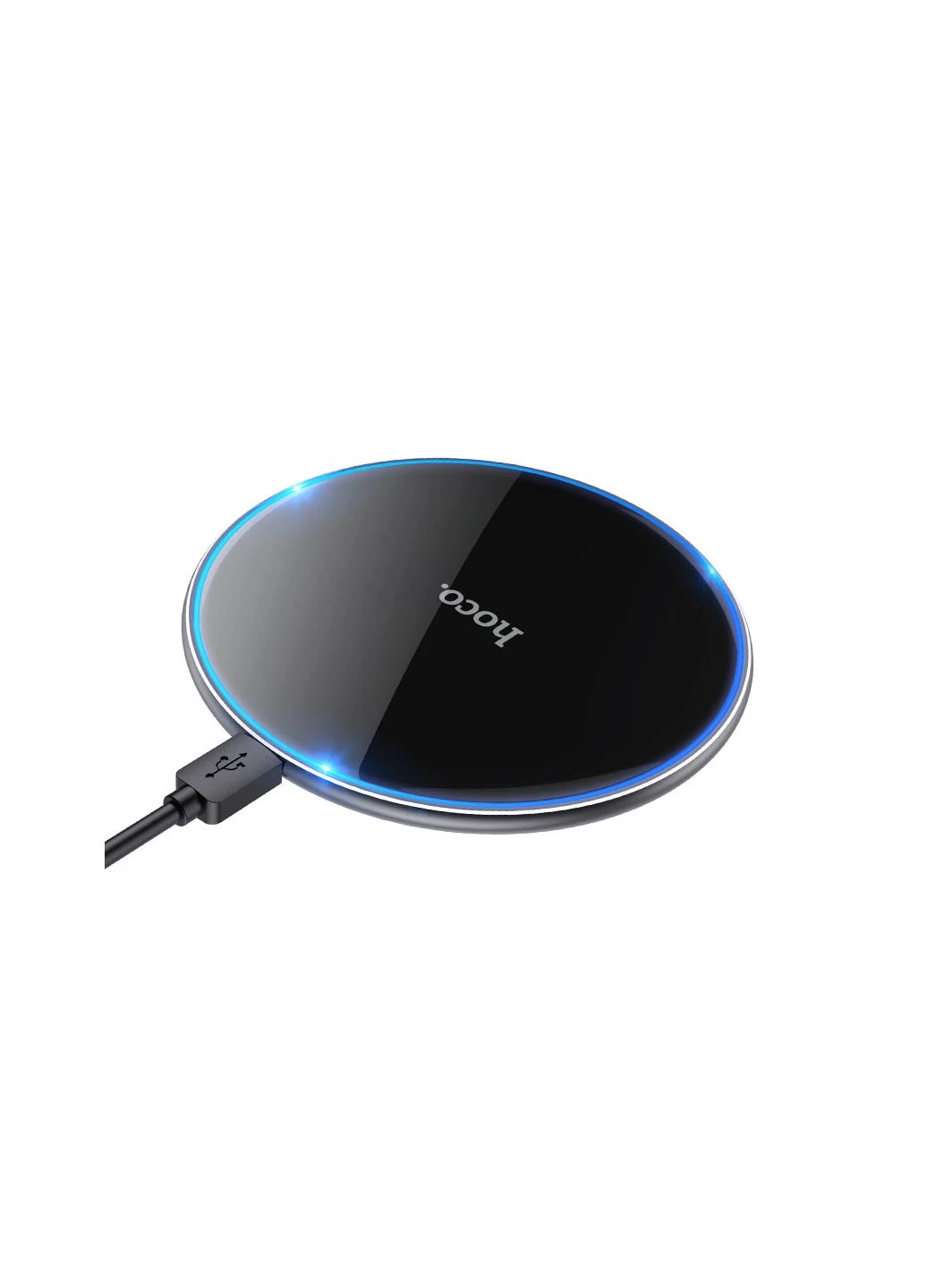 Беспроводное зарядное устройство charging wireless fast charger Black Hoco CW6 Pro Easy 15W (380296019)