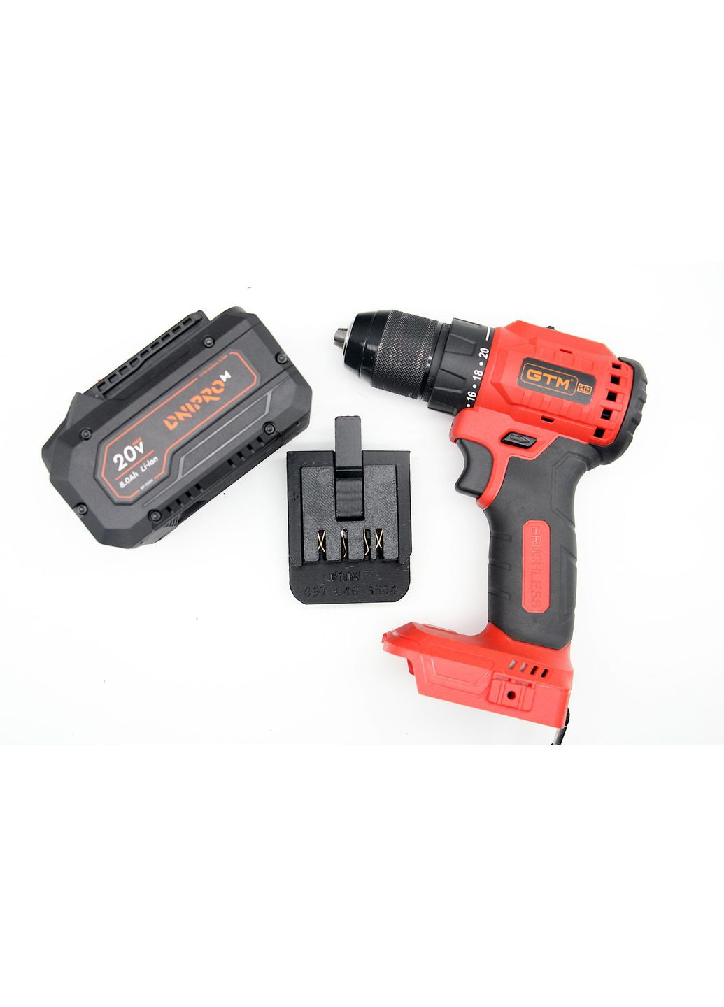 Переходник с аккумулятора DniproM на инструмент GTM No Brand (365797424)