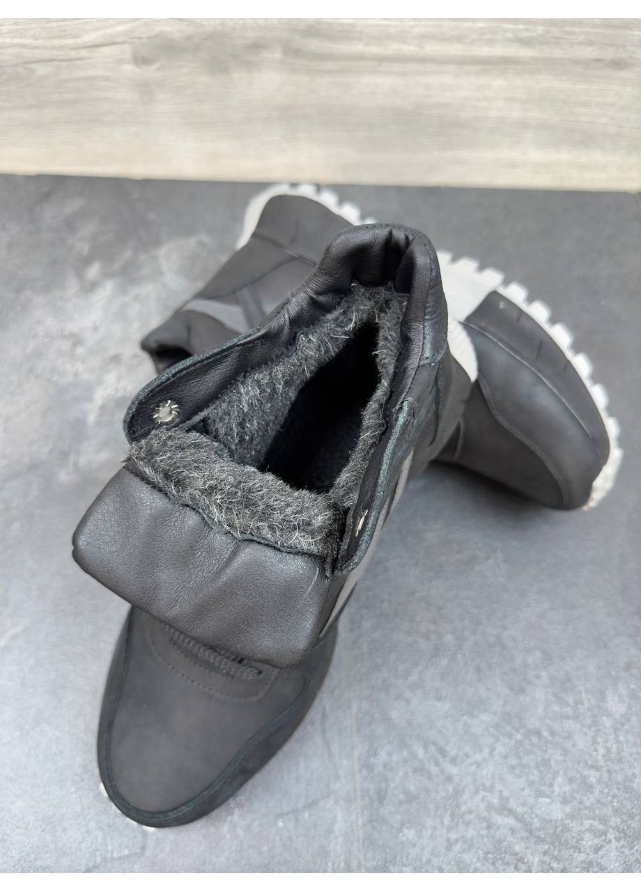 Чоловічі шкіряні зимові черевики No Brand (363555179)