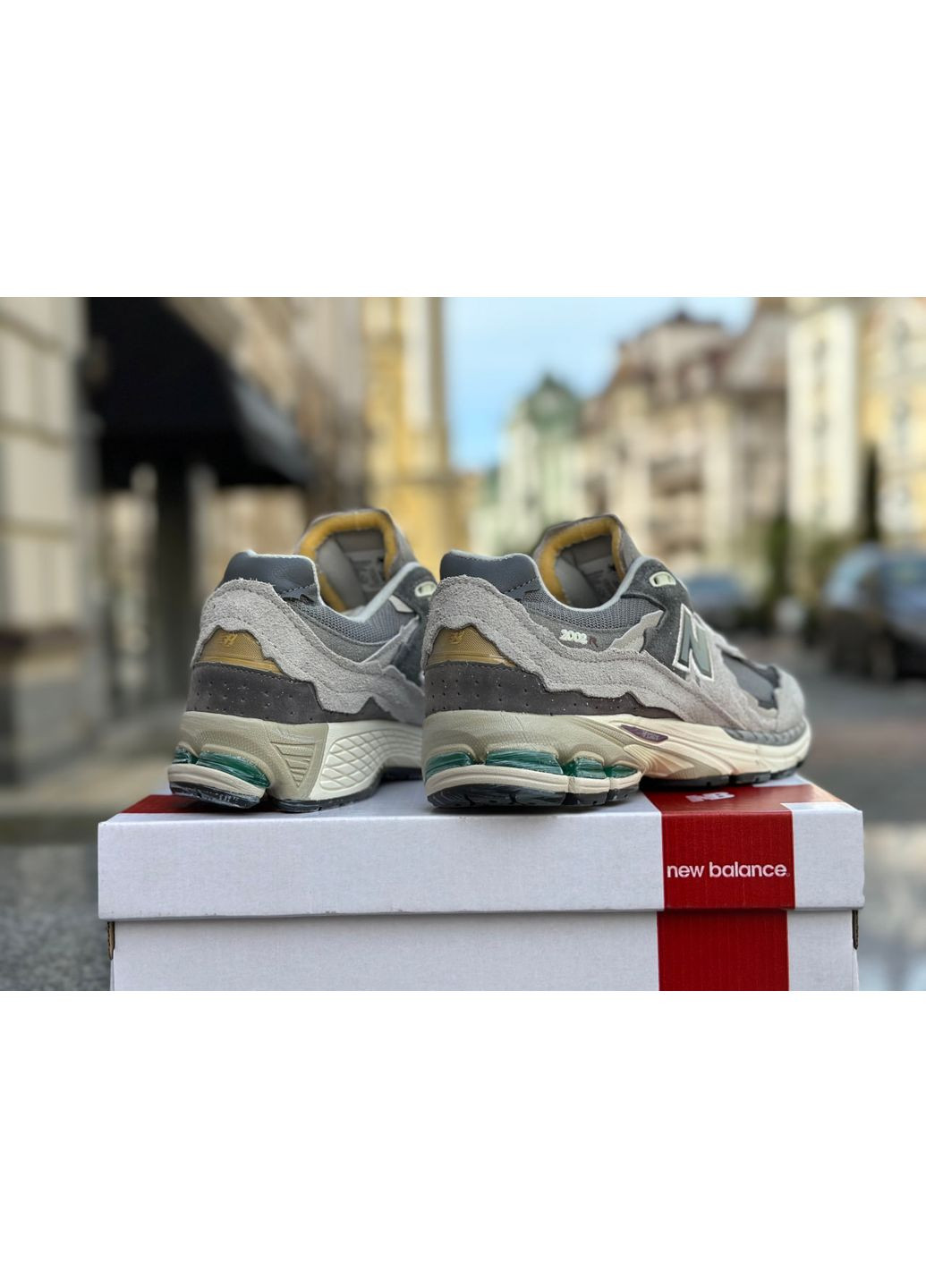 Серые демисезонные кроссовки мужские new balance 2002r protection pack rain cloud grey нью беланс 2002 No Brand