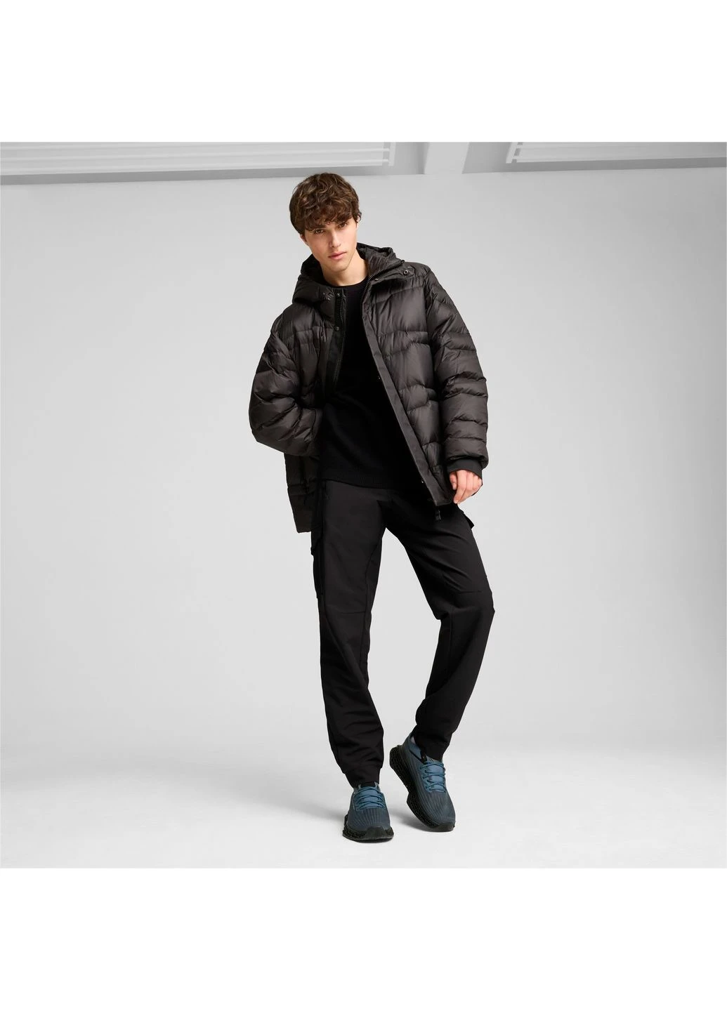 Черный зимний Пуховик Puma