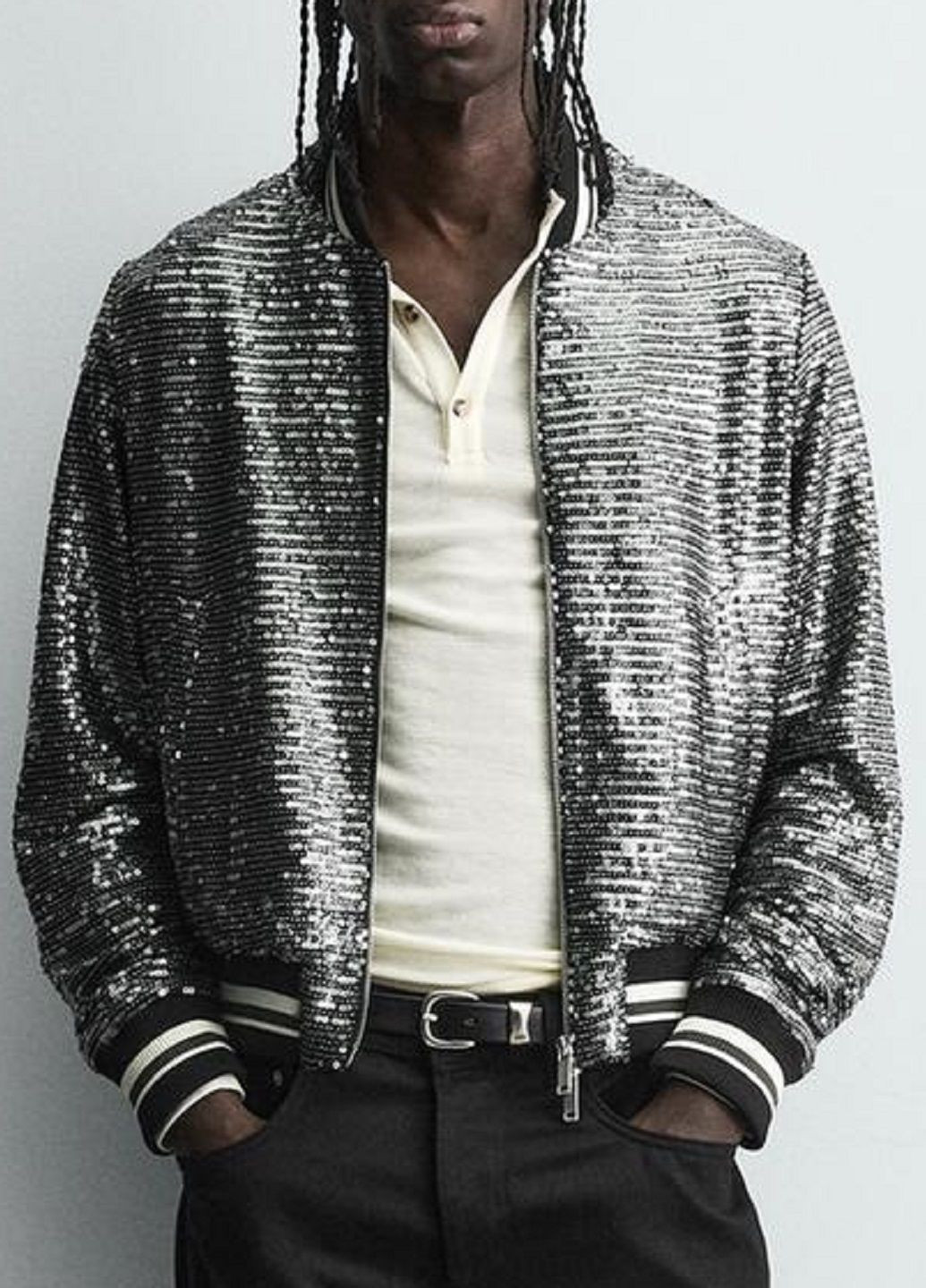 Комбінована демісезонна куртка Zara