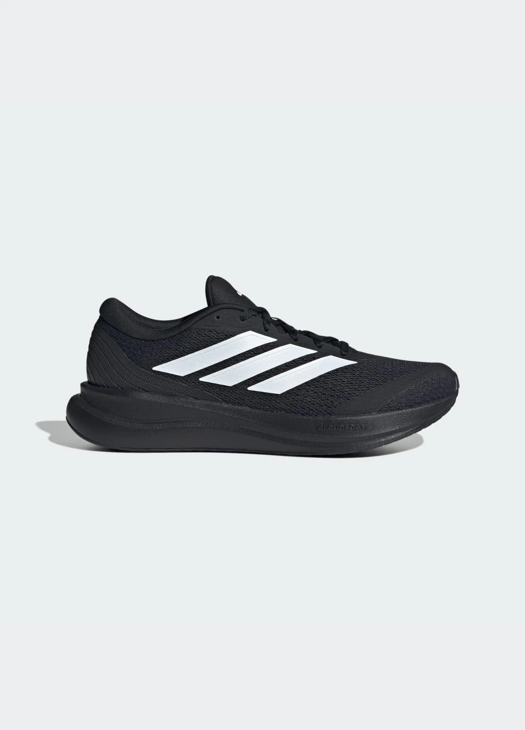 Черные летние кроссовки для бега runfalcon 6 cloudfoam running adidas