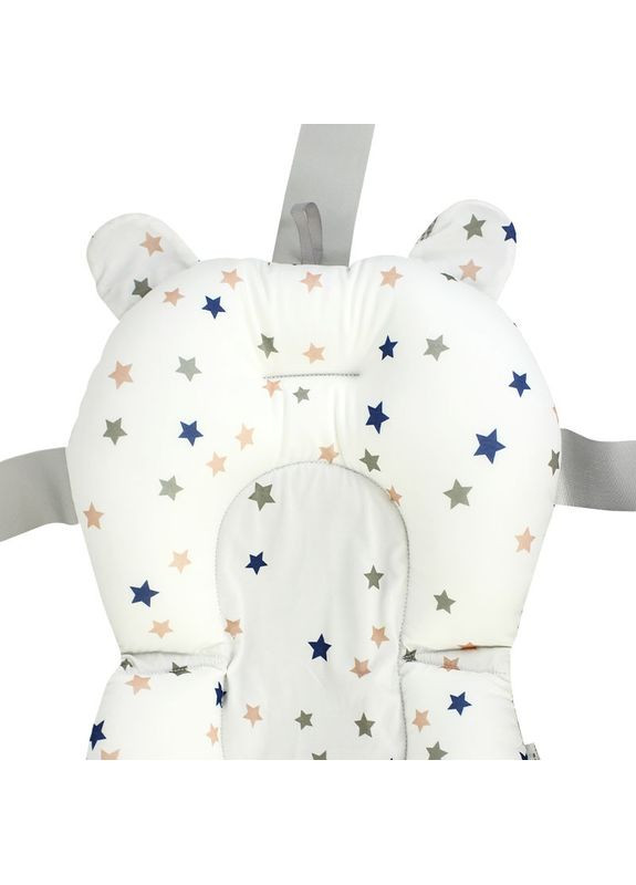 Матрацик-килимок у ванну Bestbaby 330P White Stars для дитини з кріпленнями 25 шт. Baby Best (352011446)