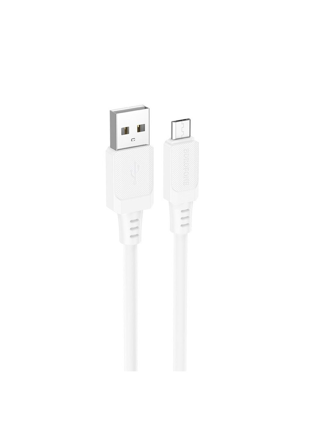 Кабель BX115 Lotto silicone charging data cable Micro White Borofone (380482501)