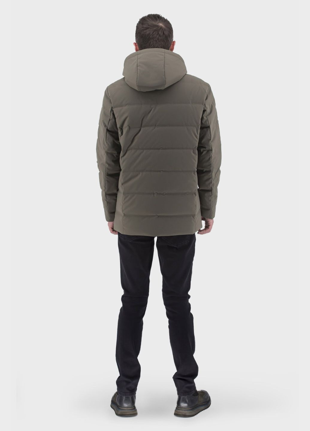 Оливковая (хаки) демисезонная мужской пуховик (хаки, ), 33100 City Class