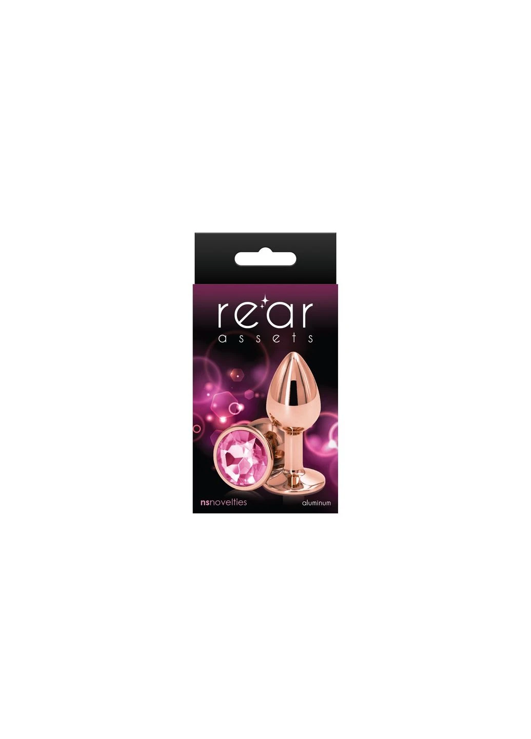 Анальная пробка Rear Assets – Rose Gold – Small – Pink Ns Novelties (398969568)