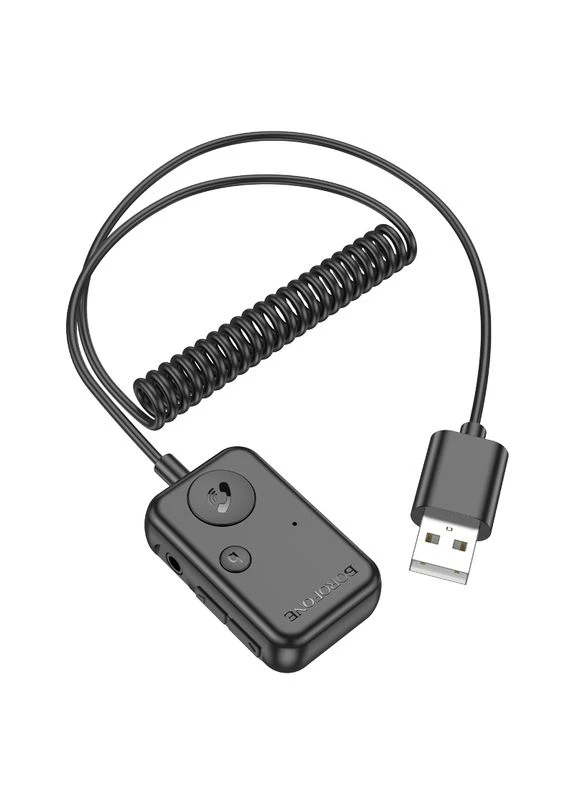 Bluetooth-ресивер car BT FM transmitter Black (6941991107481) Borofone BC49 June (372683723)