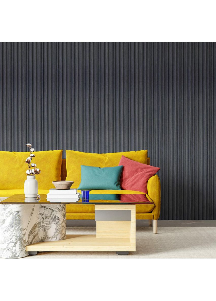 Рельс декоративный WPC стеновой 3000х160х23мм Графит SW-00001529 Sticker Wall (354661442)