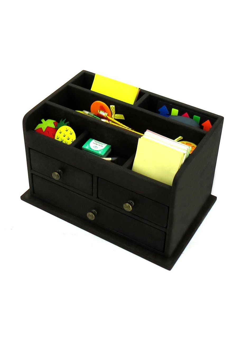 Органайзер настільний з дерева Джойс венге (КНЦ-004512) No Brand (328225721)