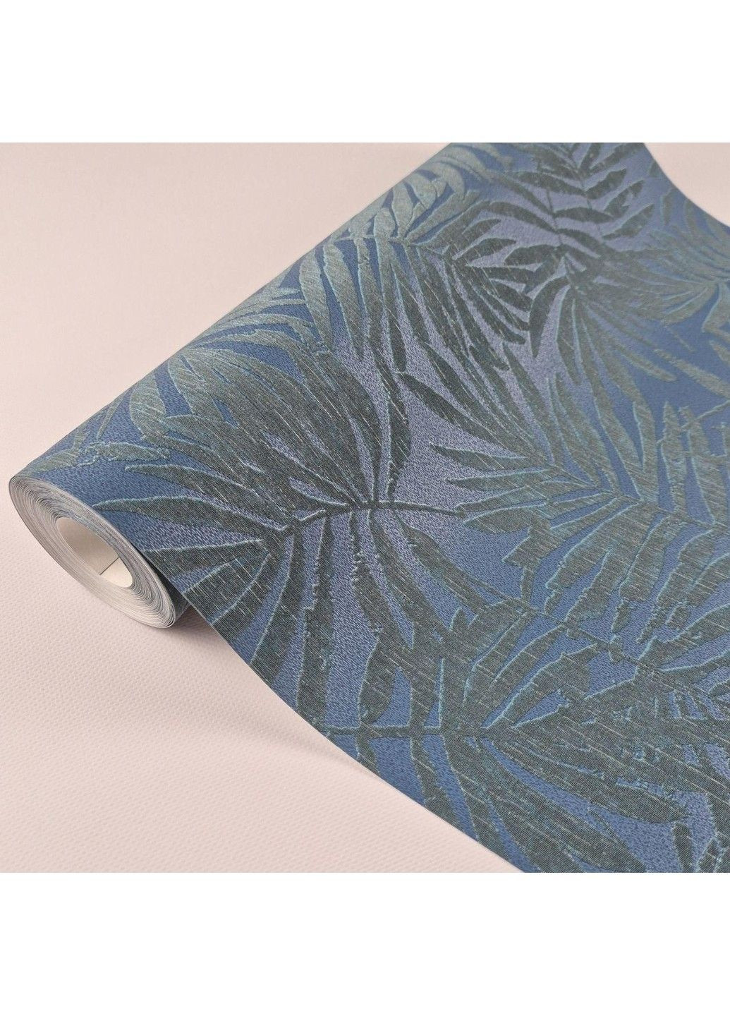 Виниловые обои 0.53 × 10.05 м 94133, синие с узором для гостиной, спальни, офиса MARBURG (368895612)