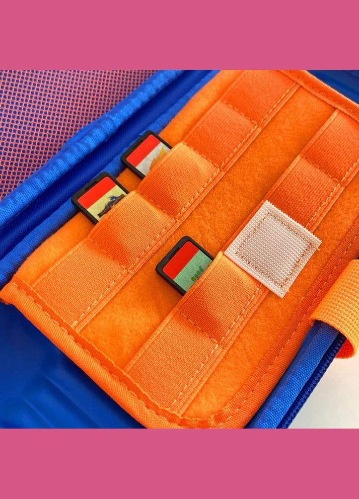 Сумка чехол для приставки Nintendo Switch кейс для консоли и аксессуаров на 1 отделение, синяя No Brand (354829443)