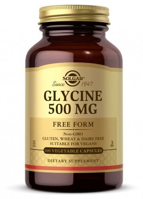 Glycine 500 mg 100 Veg Caps Solgar (289355430)