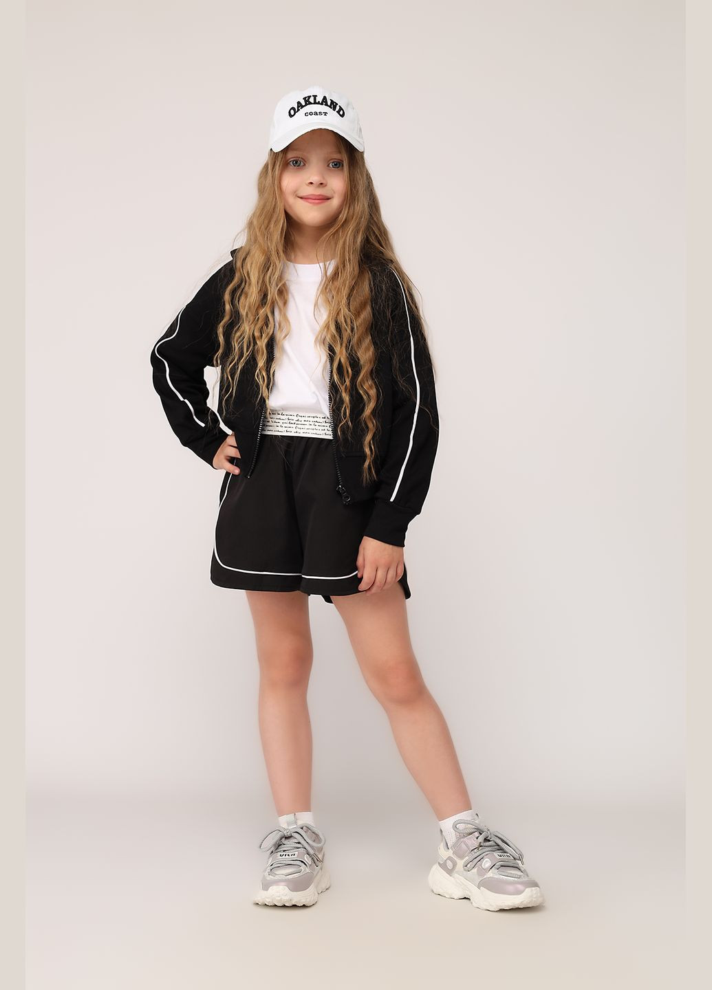 Шорты для девочки цвет черный ЦБ-00276958 Yuki (338375498)