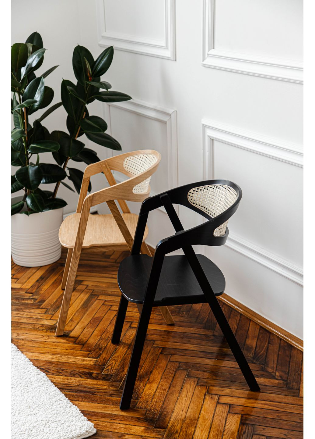 Стілець обідній GURU CANE Чорний / Ротанг Pavlyk (372842769)