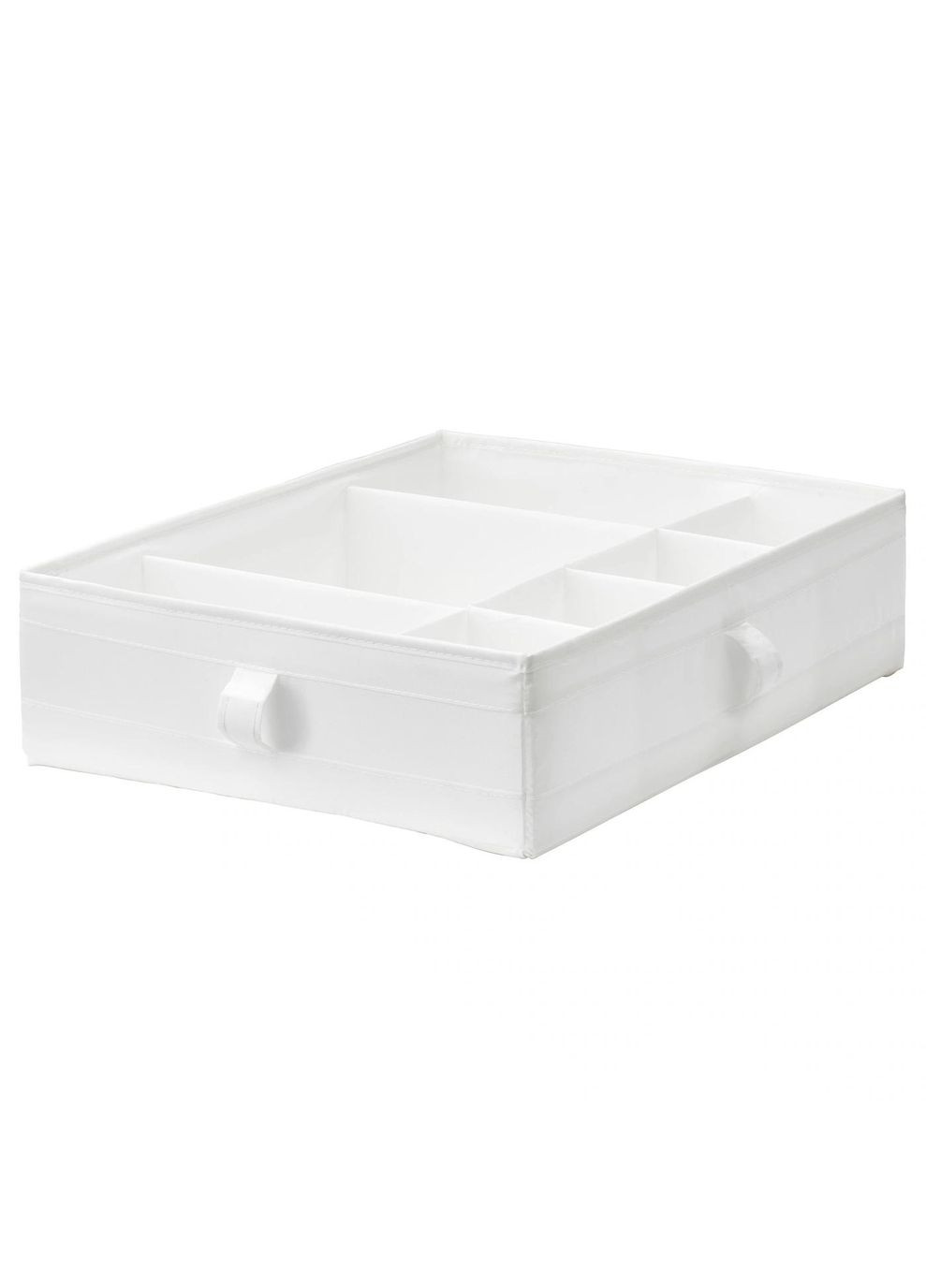 Ящик з відділеннями ІКЕА SKUBB 44х34х11 см Білий (10185593) IKEA (267898869)