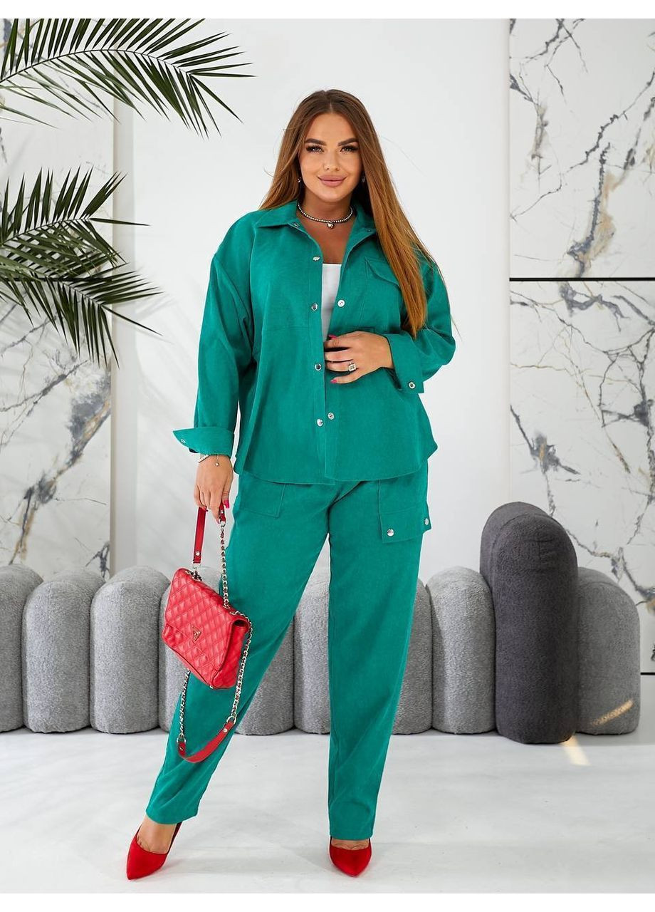 Жіночий костюм з мікро-вельвету Style Point (349454923)