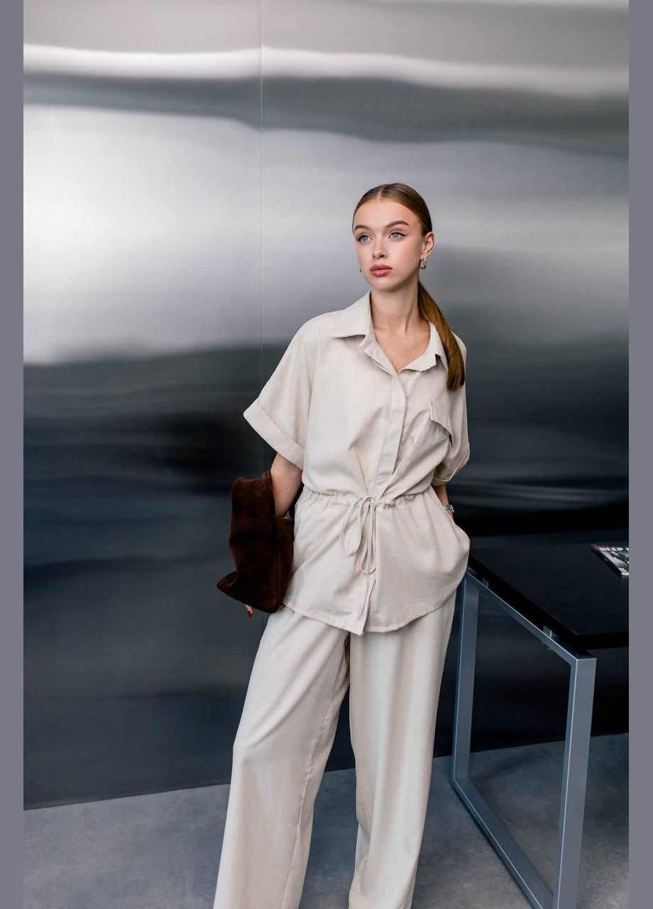 Жіночий лляний костюм вільного крою Avanti (342065864)