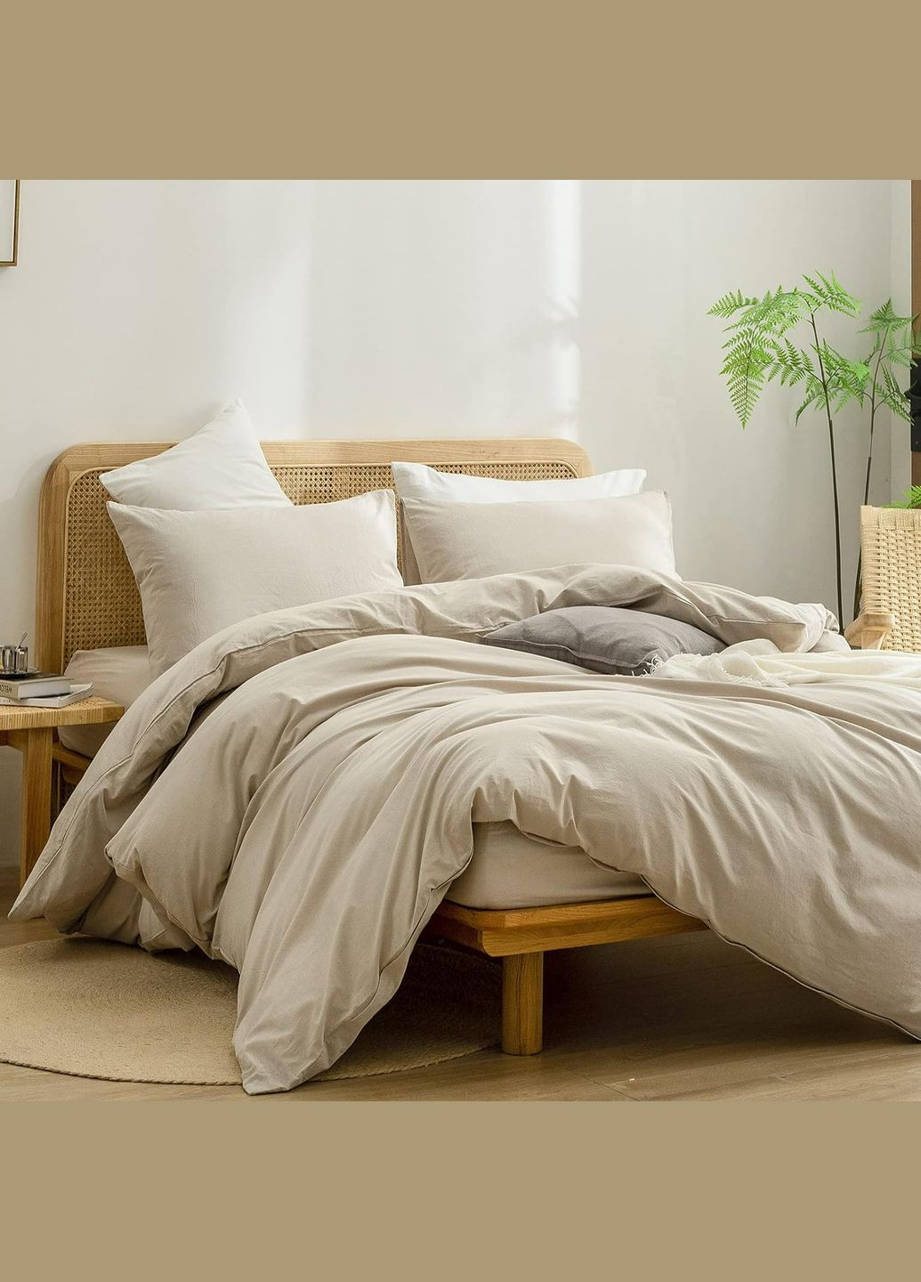 Комплект постельного белья, полуторный евро, вареный хлопок (Washed Cotton) Кондор (304574217)