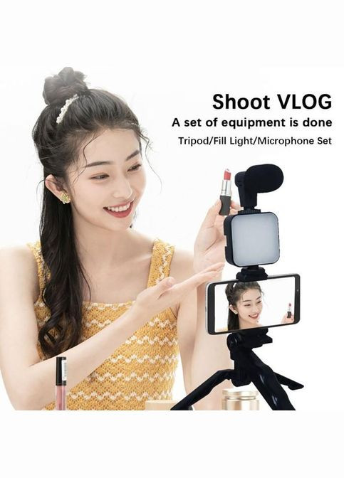 Трипод для телефону AY-49 з LED підсвічуванням та мікрофоном, з тримачем та пультом Selfie (317404410)