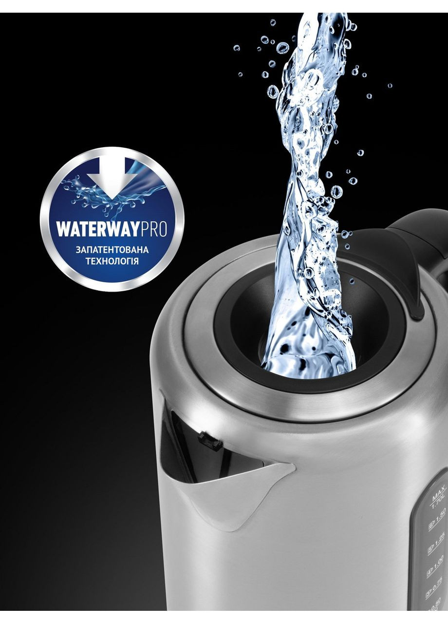Электрочайник PWK 17101CA Water Way Pro Стальной Polaris (368590381)