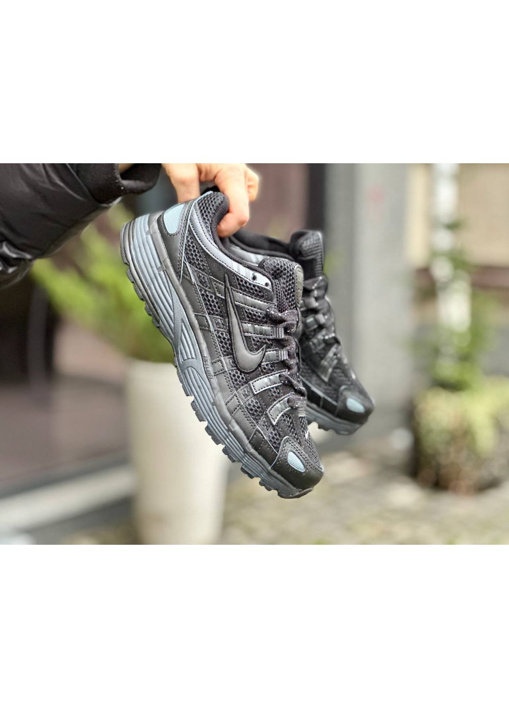КРОССОВКИ ЖЕНСКИЕ NIKE P-6000 BLACK НАЙК П-6000 No Brand чёрные демисезоны (367176592)