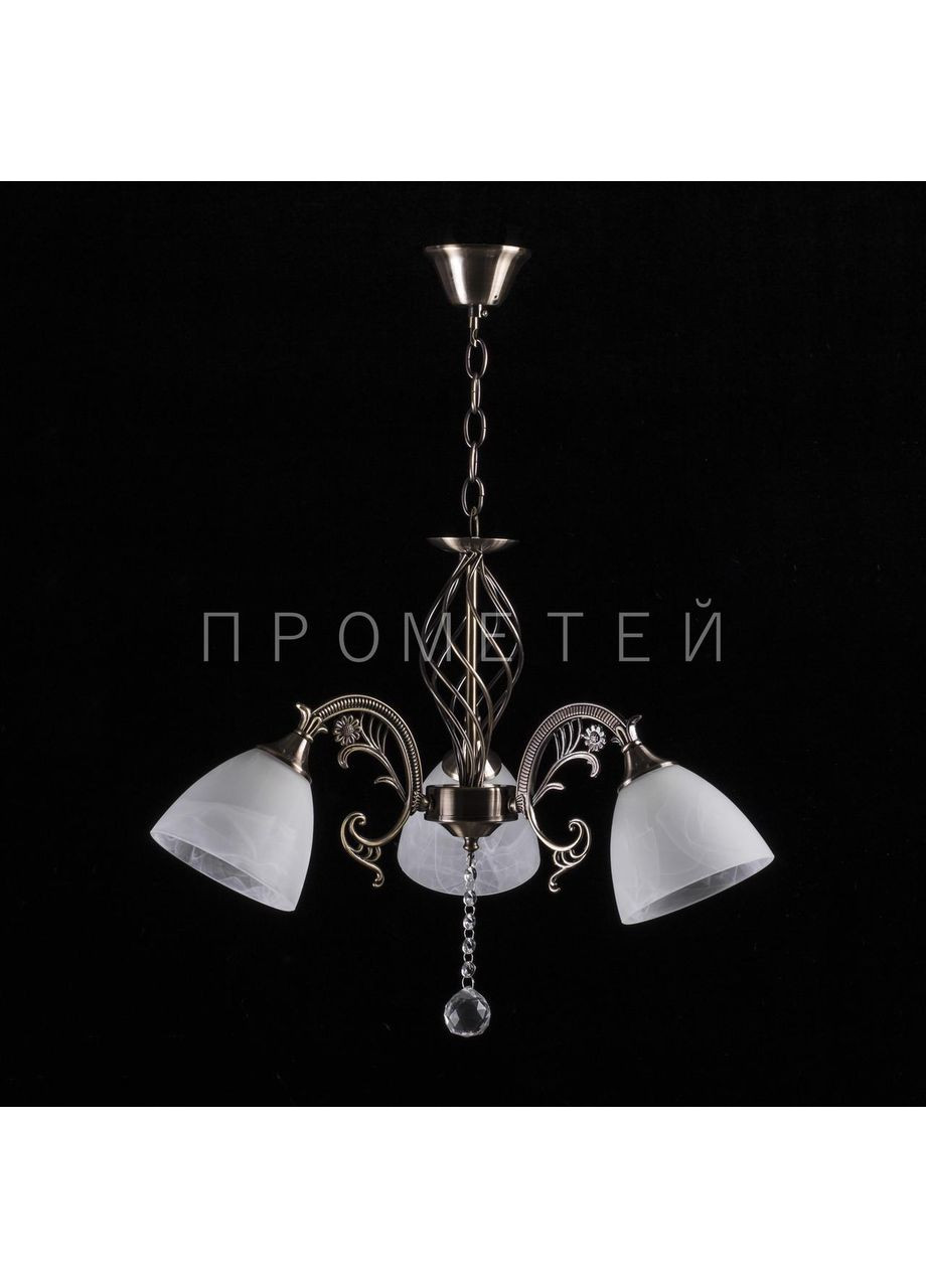 Люстра на 3 лампочки (античная бронза).N2199/3/AB No Brand (352229903)