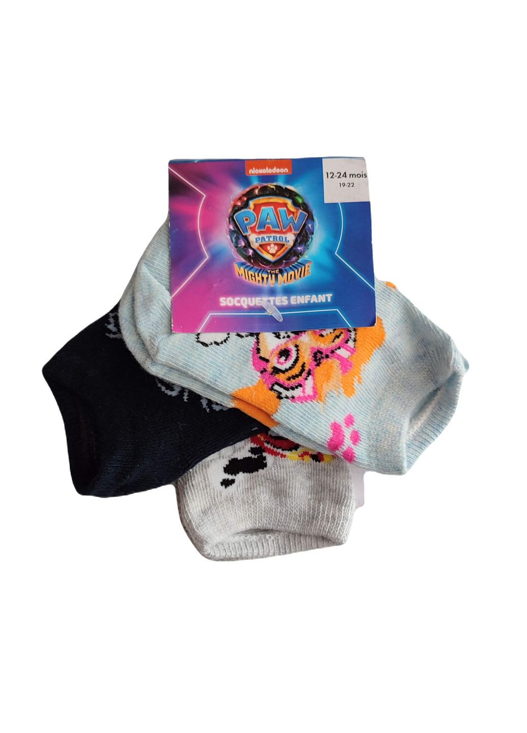 Носки трикотаж 3 пары короткие для девочки Щенячий патруль 416910-1 Disney (305613485)