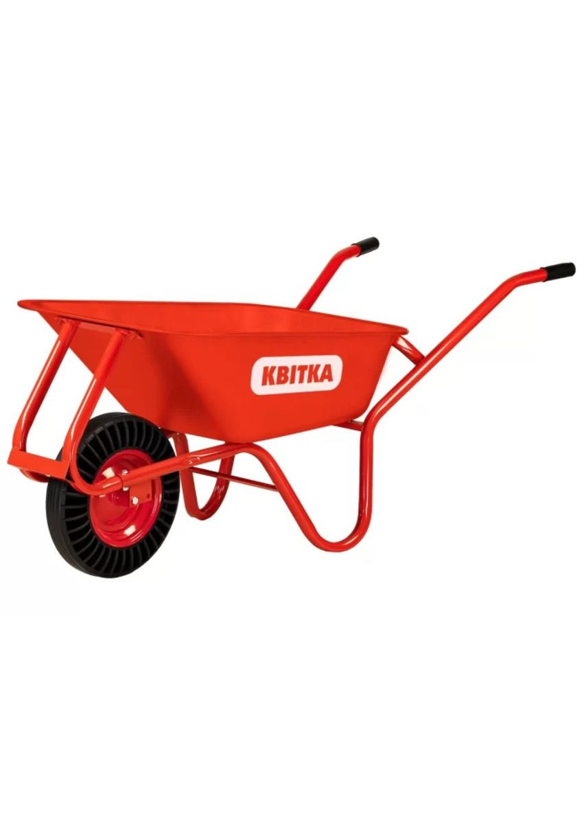 Тачка садова PRO Formula 1 Expert (100 л, 180 кг, 0.8 мм) посилена порошкова фарба одноколісна з суцільногумови (24676) КВІТКА (315765412)