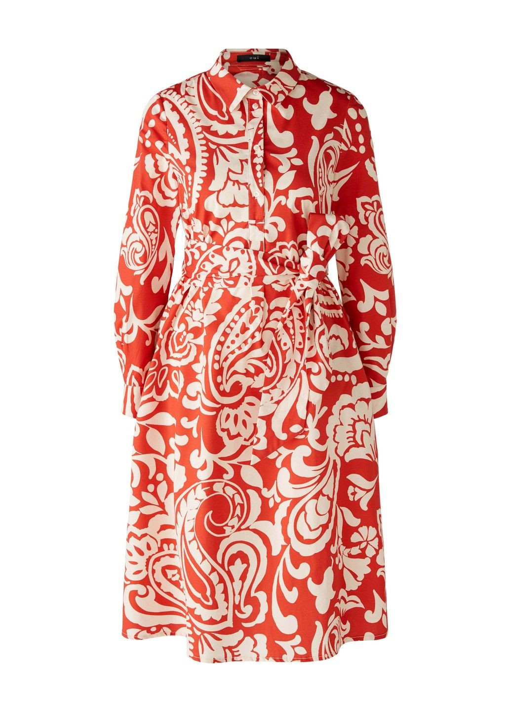 Красное кэжуал женское платье 86708 0371 красный 46 Oui