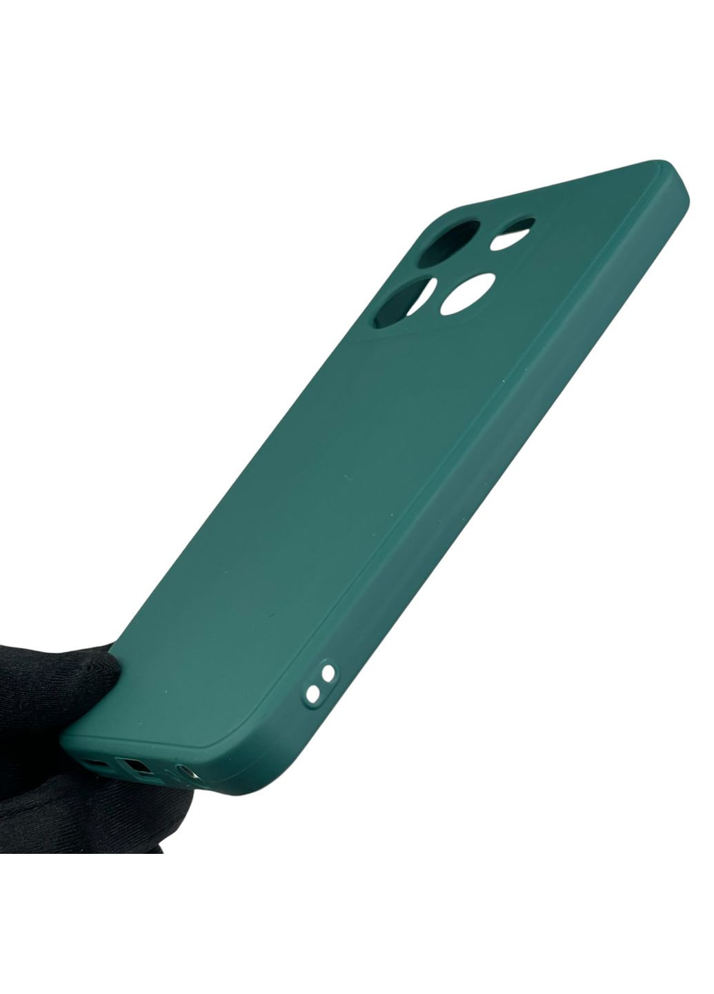 Чехол для Smart 7 HD с квадратными гранями с защитой камеры на инфиникс смарт 7 зелёный Infinix (366389648)