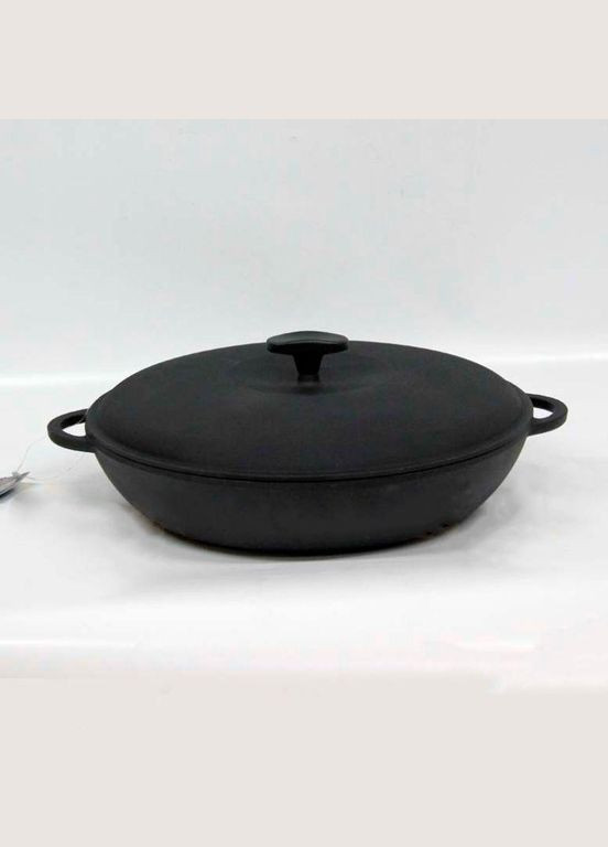 Сотейник Сковорода чугунная (жаровня) с крышкой Сітон (297467568)