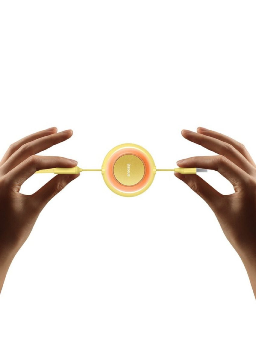 Кабель Bright Mirror 2 Series Retractable 3-in-1 Fast Charging Data Cable USB to M+L+C 3.5A 1.1m yellow Baseus Bright Mirror One-for-three Retractable Data Cable (340278348)