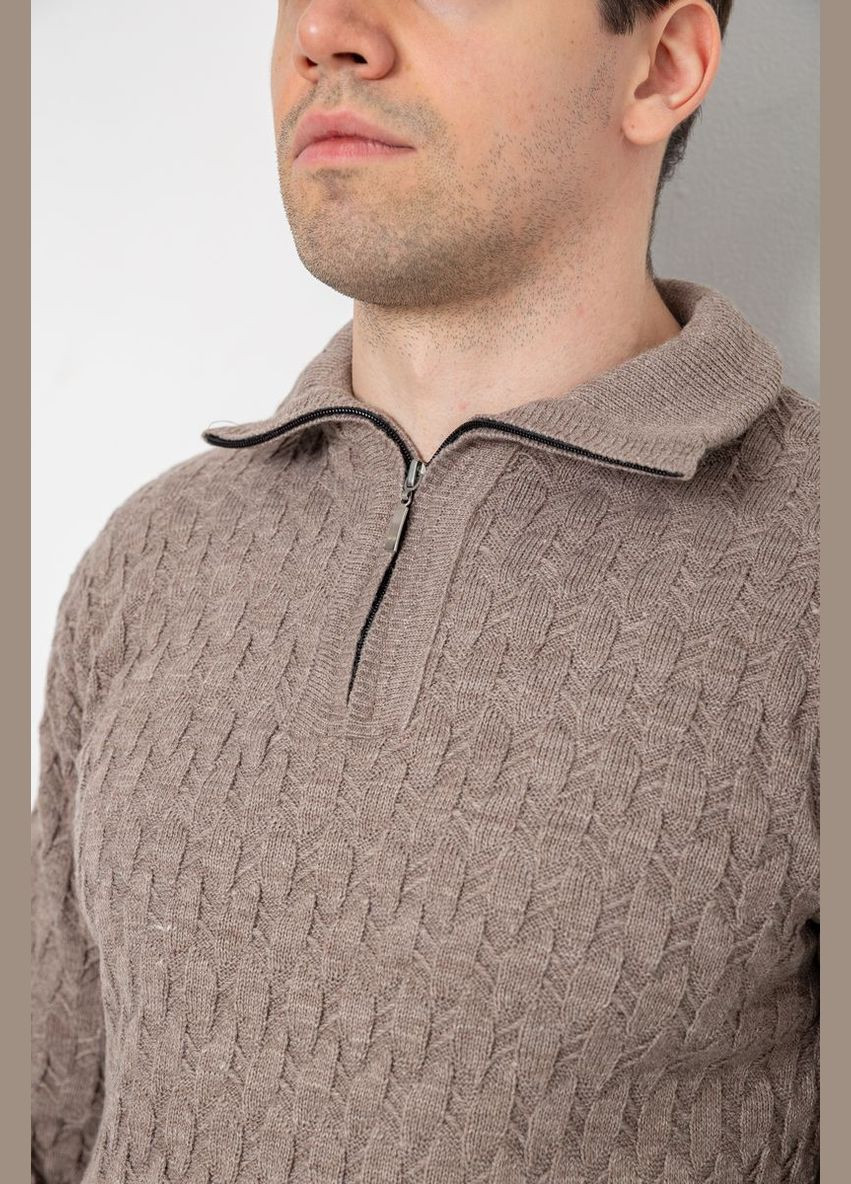 Коричневий демісезонний светр чоловічий однотонний Sport Line