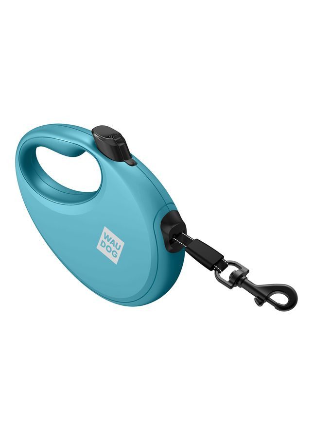 Повідець-рулетка WAUDOG R-leash до 40 кг 5 м з контейнером для пакетів для собак світловідбивна стрічка ProDobro (373221332)