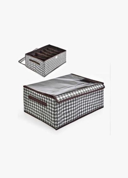 Коробка-органайзер для зберігання білизни 6від 44*30*20см 4430206WCJ-BROWN Stenson (315798459)