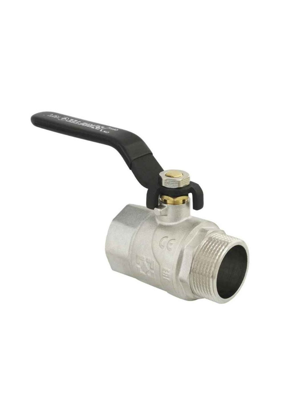 Кран кульовий 1 1/4" ВЗ, DN32, DRH41, CW617N, ручка, BLACK Raftec (357223118)