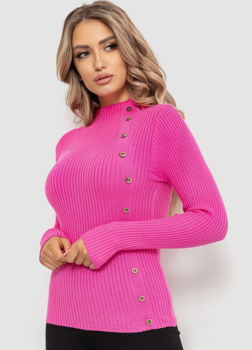 Водолазка жіноча в рубчик, колір рожевий, 204R045 Ager (301907691)