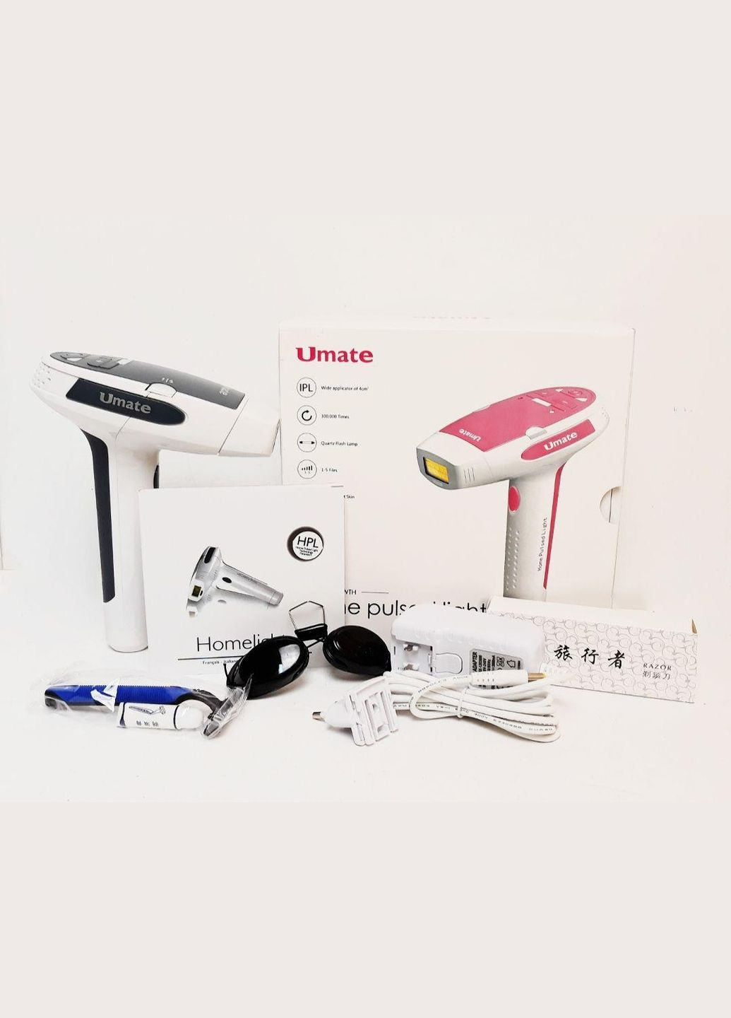 Лазерный фотоэпилятор UMATE Home pulsed light T006, эпилятор для лица и тела UMAX (363321106)