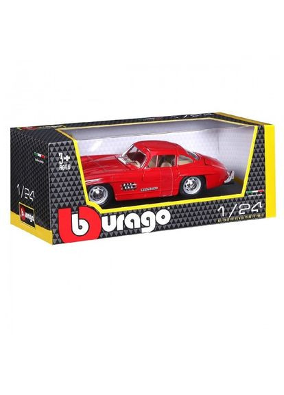 Автомодель - MERCEDES-BENZ 300 SL (1954) (асорті червоний, сріблястий, 1:24) Bburago (315154570)
