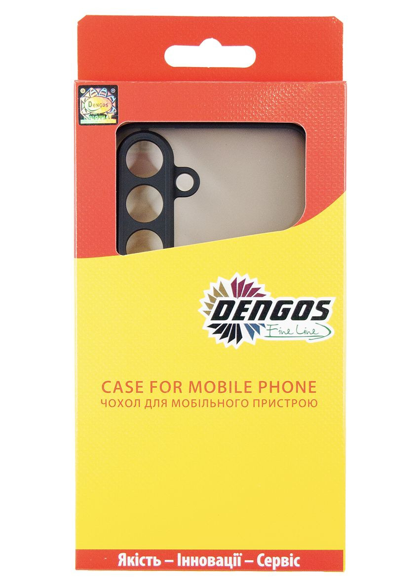Чохол-накладка Matt для Samsung Galaxy S25 FE Black (DG-KM-168) + захисне скло DENGOS (369723134)