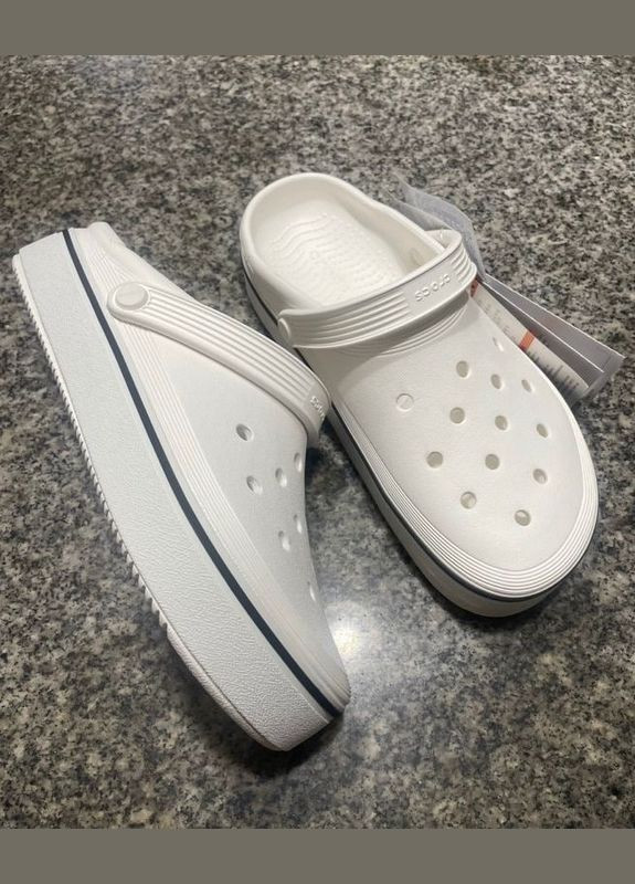 Белые clog off court крокс крокбэнд офф клог Crocs